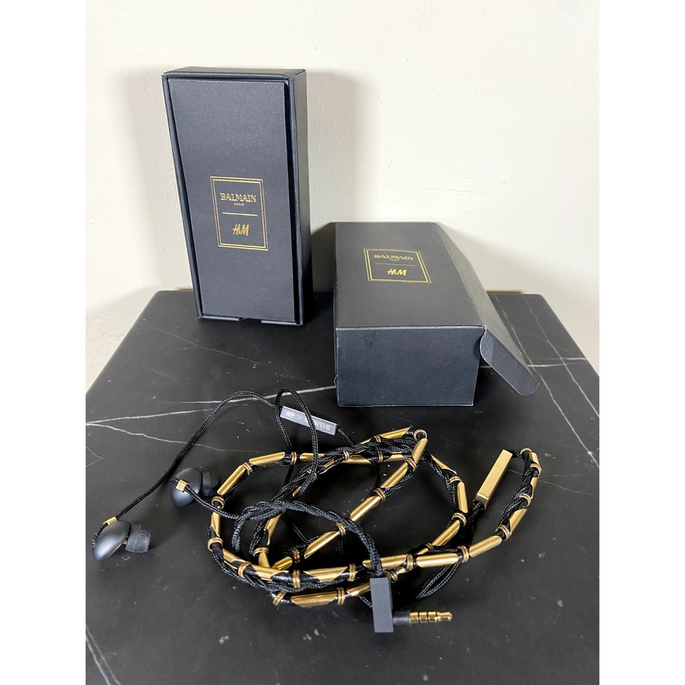 Balmain X H&M Limited Edition Earbuds, Headphones by Molami Rare